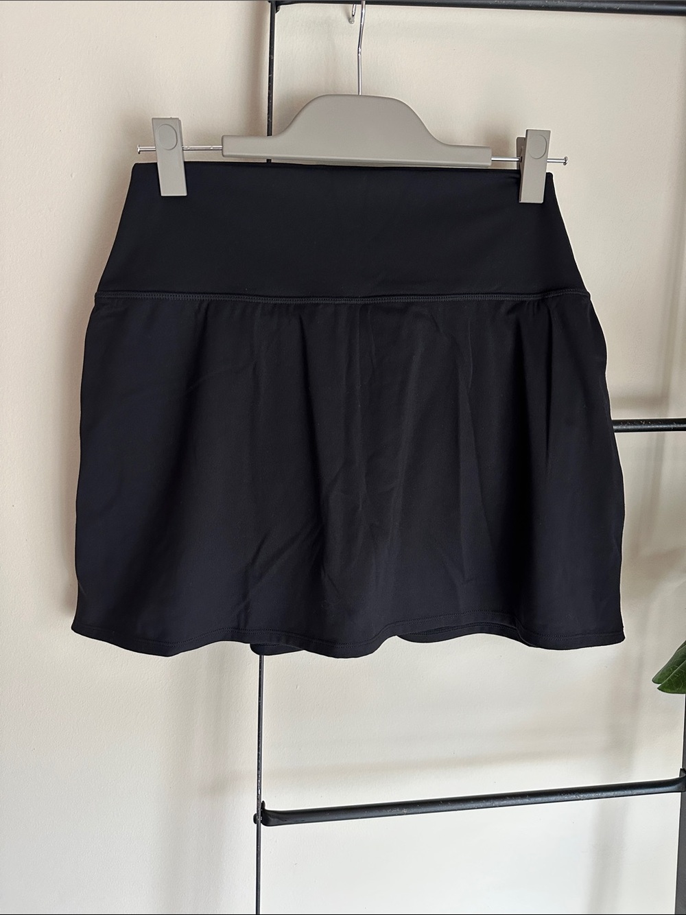 Women’s Black Athletic Skirt with Built-In Short